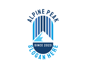 Alpine - Mountain Alpine Trip logo design
