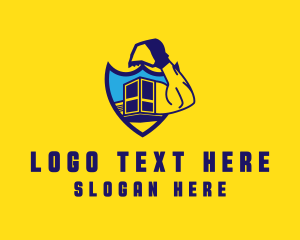 Dig - Yellow Muscle Excavator logo design