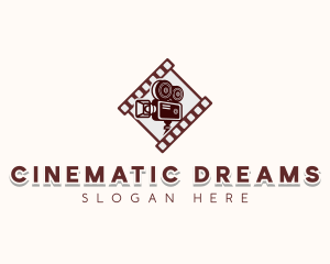 Cinema Film Camera logo design