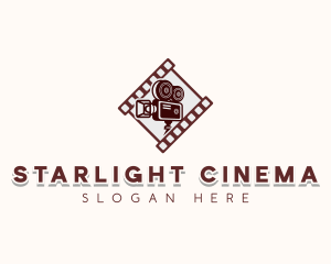 Cinema Film Camera logo design