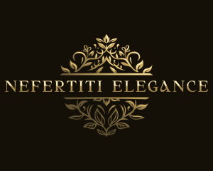 Elegant Floral Emblem logo design