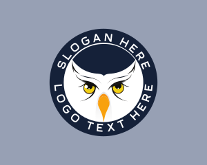 Wildlife Center - Wild Owl Bird logo design