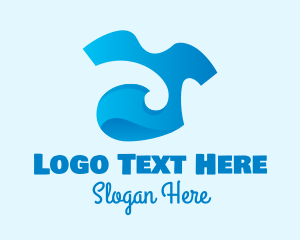 Tee Store - Blue Shirt Clothing logo design