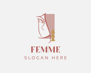 Female Luxury Jewelry logo design