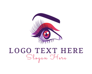 Cosmetic Tattoo - Feminine Cosmetics Eye logo design