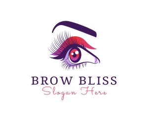 Feminine Cosmetics Eye  logo design