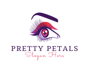 Feminine Cosmetics Eye  logo design