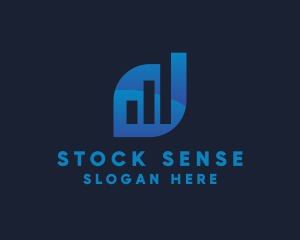 Stocks - Stock Market Modern Leaf logo design