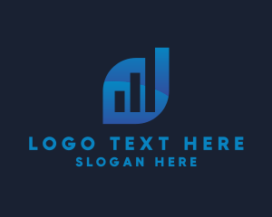 Mobile Application - Stock Market Modern Leaf logo design