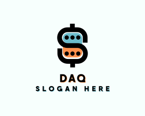 Dollar Chat Currency Logo
