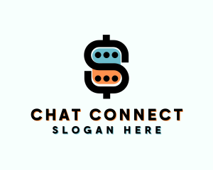 Chat - Dollar Chat Currency logo design