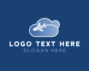 Delivery - Airplane Cloud Aviation logo design