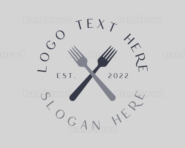Fork Cutlery Restaurant Logo