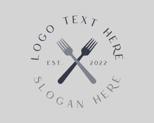Cutlery - Fork Cutlery Restaurant logo design