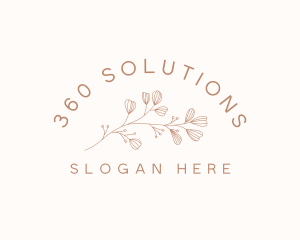 Minimalist Botanical Flowers logo design