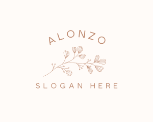 Minimalist Botanical Flowers logo design