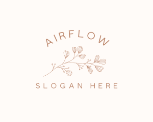 Minimalist Botanical Flowers logo design