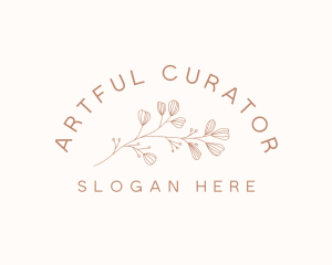 Minimalist Botanical Flowers logo design