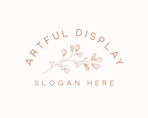 Minimalist Botanical Flowers logo design