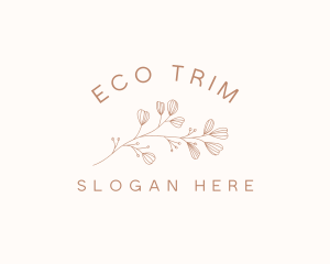 Minimalist Botanical Flowers logo design