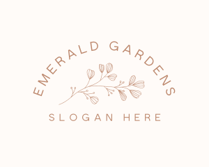 Minimalist Botanical Flowers logo design