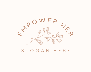 Minimalist Botanical Flowers logo design