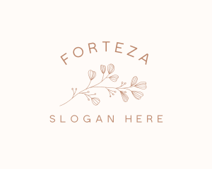 Minimalist Botanical Flowers logo design