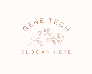 Minimalist Botanical Flowers logo design