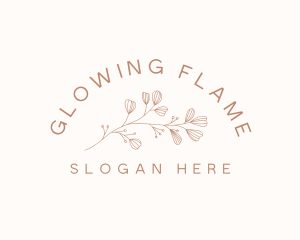 Minimalist Botanical Flowers logo design