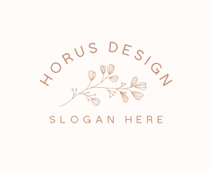 Minimalist Botanical Flowers logo design