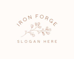 Minimalist Botanical Flowers logo design