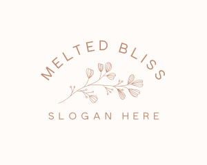 Minimalist Botanical Flowers logo design