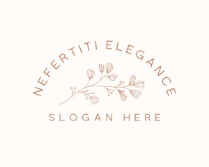 Minimalist Botanical Flowers logo design