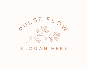 Minimalist Botanical Flowers logo design