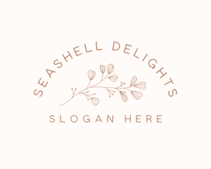 Minimalist Botanical Flowers logo design