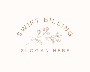 Minimalist Botanical Flowers logo design