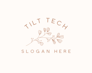 Minimalist Botanical Flowers logo design