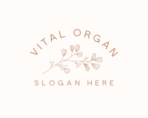 Minimalist Botanical Flowers logo design