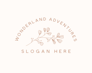 Minimalist Botanical Flowers logo design