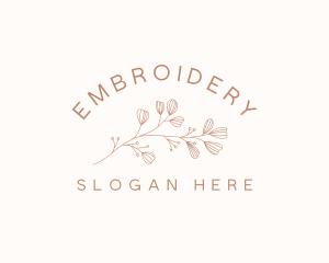 Minimalist Botanical Flowers logo design