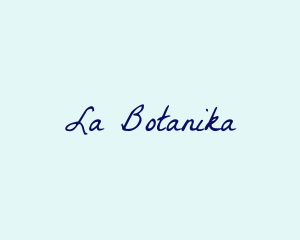 Blue Handwriting Cursive Logo