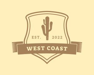 Western Shield Cactus logo design