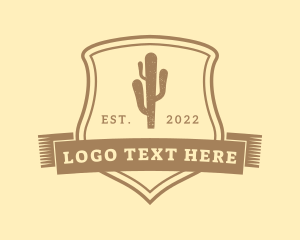 Cactus - Western Shield Cactus logo design