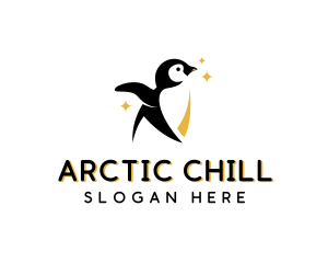 Penguin Arctic Bird logo design