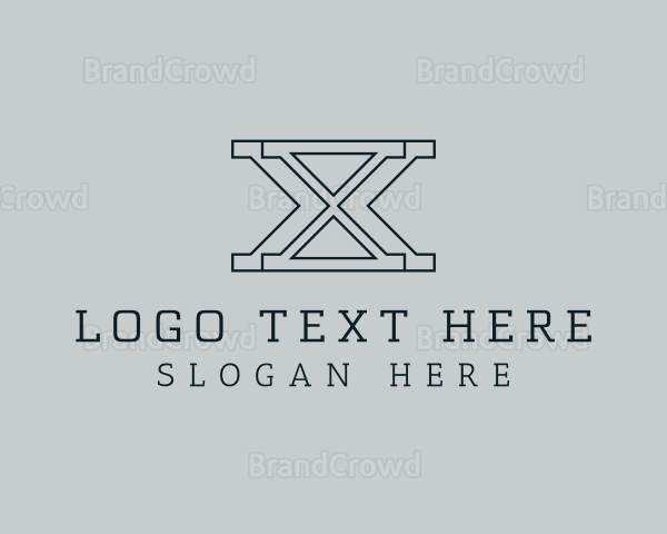 Professional Serif Letter X Logo