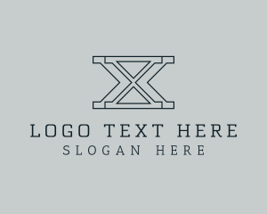 Firm - Professional Serif Letter X logo design