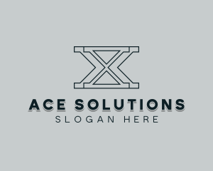 Professional Consulting Letter X logo design