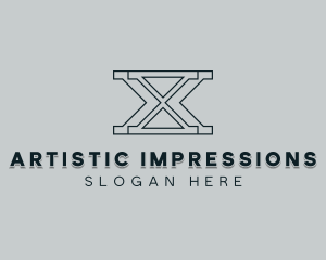 Professional Consulting Letter X logo design