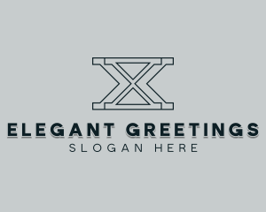 Professional Consulting Letter X logo design