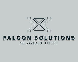 Professional Consulting Letter X logo design